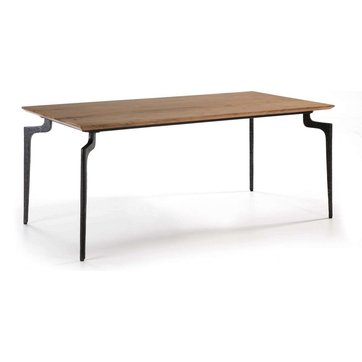 Table en bois et fer | La Redoute Table basse Jackson ø75 cm bois de mangue fer