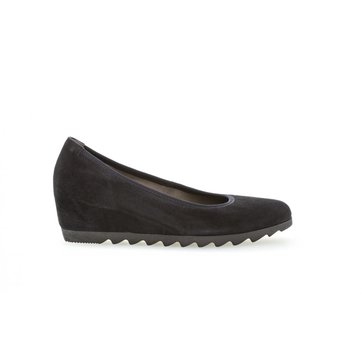 chaussures compensées femme bleu marine