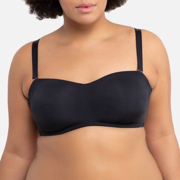 Soutien-gorge bandeau invisible en microfibre LA REDOUTE COLLECTIONS PLUS