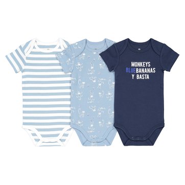 3er-Pack Bodys aus Bio-Baumwolle, 0 – 3 Jahre LA REDOUTE COLLECTIONS