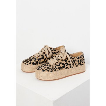 basket femme motif leopard