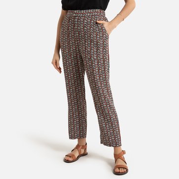 Bedruckte Hose aus weich fliessendem Material Bedruckte Hose aus weich fliessendem Material SEE U SOON