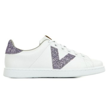 tennis cuir blanche femme