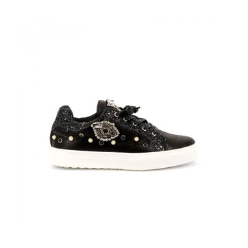 basket blanche homme paillette