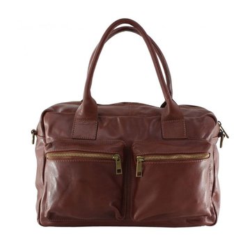 sac a main cuir souple marron