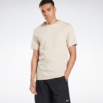 reebok t shirt homme beige