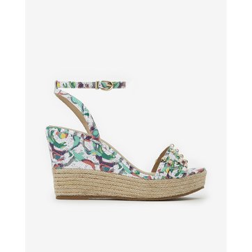 espadrille blanche compensée