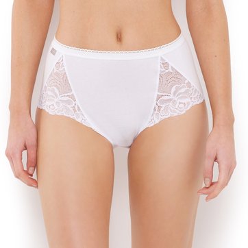 Lote de 2 cuecas midi em algodão e renda PLAYTEX