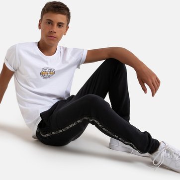 Calças de desporto, com barra dos lados, 10-18 anos LA REDOUTE COLLECTIONS