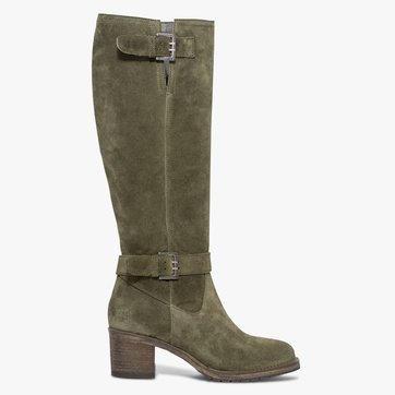 bottes vertes daim