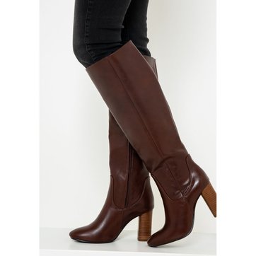 bottes marron femme