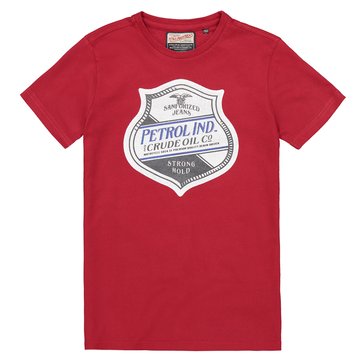 T-shirt com impressão à frente, 8-16 anos PETROL INDUSTRIES