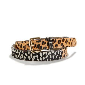 Cinturón de piel efecto leopardo LA REDOUTE COLLECTIONS