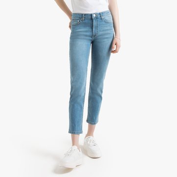 Vaqueros slim pesqueros, de talle alto LA REDOUTE COLLECTIONS