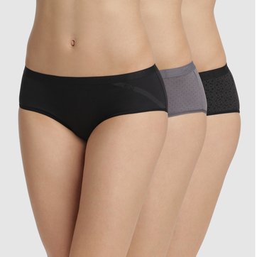 Lote de 3 shorties les pockets em algodão stretch DIM