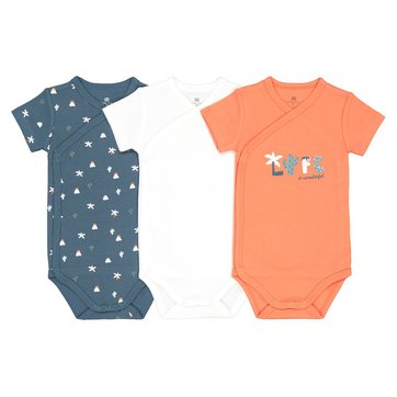 Lot De 3 Petit Bateau Body Bebe Garcon Bodys Et Combinaisons Bodys