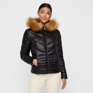 Daunenjacke, Kapuze mit Webpelz VERO MODA