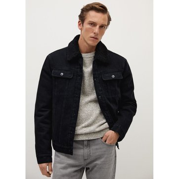 Veste jean fourrure homme | La Redoute Manteau, blouson homme Levis | La Redoute