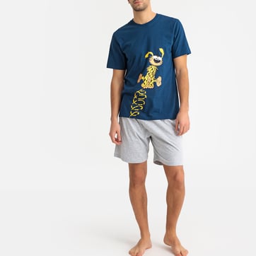 Bresdk Pyjama Short Homme Coton Rayé - Ensemble Vêtements De Nuit Été Confortable