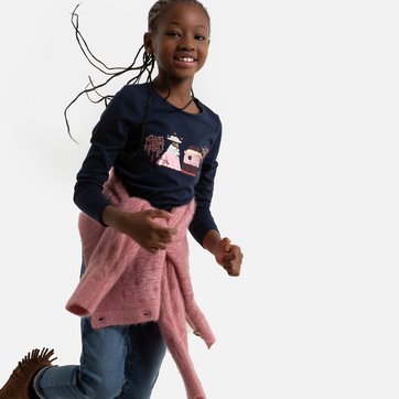 Camisola de mangas compridas com lantejoulas mágicas, 3-12 anos LA REDOUTE COLLECTIONS