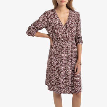 Ausgestelltes Kleid mit V-Ausschnitt, knielang VERO MODA