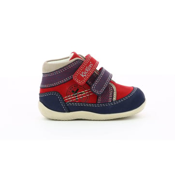 Kickers Bins Mountain Plat Oxford - Chaussures Garçon Confortables Et Durables
