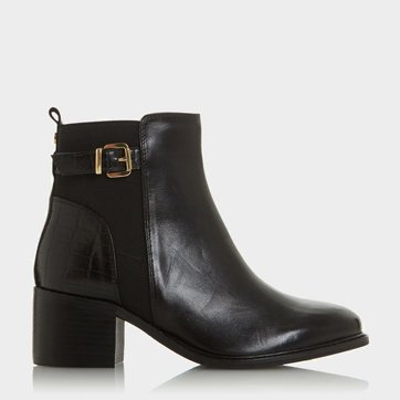 bottines noires petit talon
