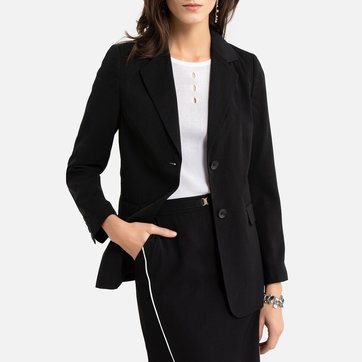 Taillierter Blazer, Stretch-Serge ANNE WEYBURN
