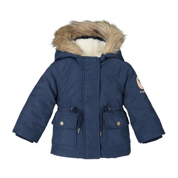 baby girl coat with fur hood