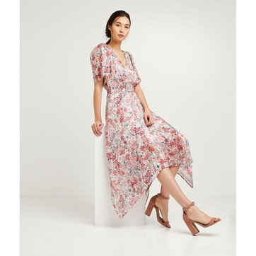 robe longue rose pâle