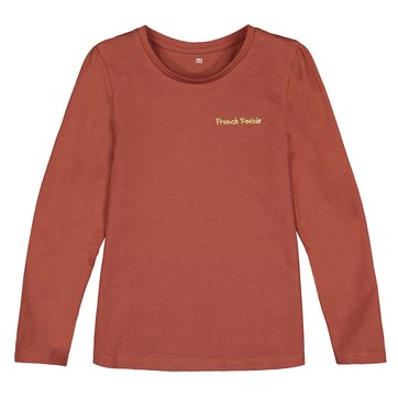 Camisola de mangas compridas com bordado, 3-12 anos LA REDOUTE COLLECTIONS