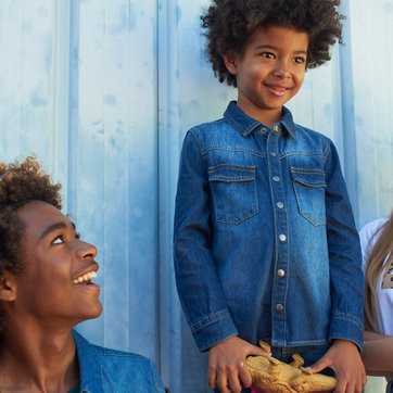 Camisa de ganga, 3-12 anos LA REDOUTE COLLECTIONS