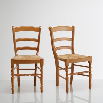 Chaises, hêtre massif, (lot de 2), Authentic Style LA REDOUTE INTERIEURS