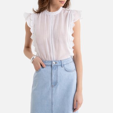 Ärmellose Bluse, Stehkragen LA REDOUTE COLLECTIONS