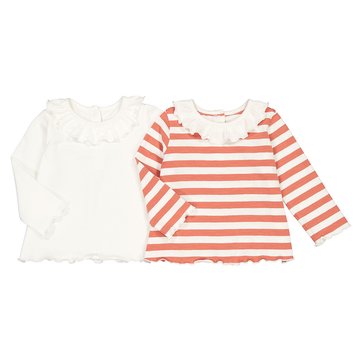 2er-Pack Shirts aus Bio-Baumwolle 3 Monate-4 Jahre LA REDOUTE COLLECTIONS