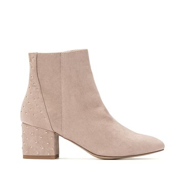 bottes vintage zippées à lacets