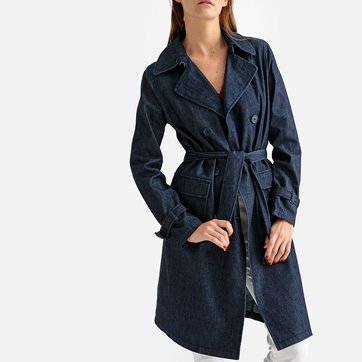 Trench largo de denim LA REDOUTE COLLECTIONS