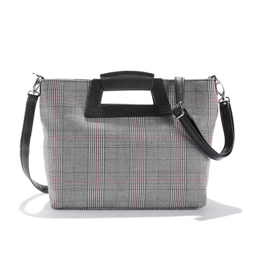 Bolso tote a caudros estilo príncipe de Gales LA REDOUTE COLLECTIONS