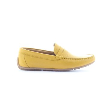 mocassin jaune moutarde