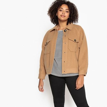 veste courte laine femme