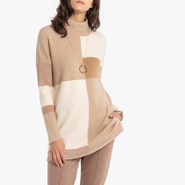 Jersey túnica jacquard, de cuello alto ANNE WEYBURN
