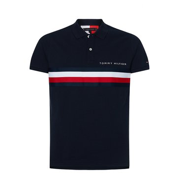 Polo slim Global Stripe Chest Tape TOMMY HILFIGER