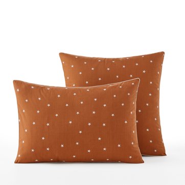 Funda de almohada de percal de algodón orgánico Stella AM.PM