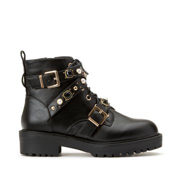 Botas com tacão largo, detalhes fantasia LA REDOUTE COLLECTIONS