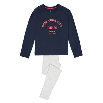 Pijama em algodão bio, 10-18 anos LA REDOUTE COLLECTIONS