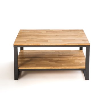 Quadratischer Couchtisch Hiba, Eiche und Stahl LA REDOUTE INTERIEURS