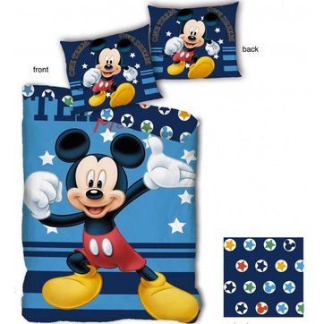 Parure de lit de No/ël en microfibre housse de couette et taies doreiller MMYANG Disney Minnie /& Mickey