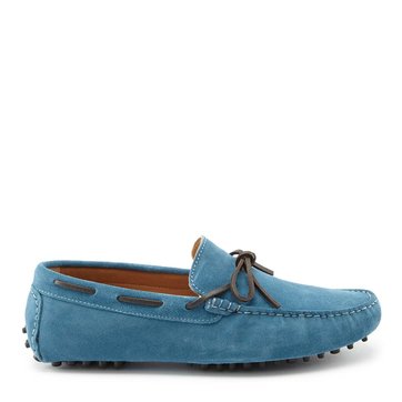 mocassin homme daim bleu marine
