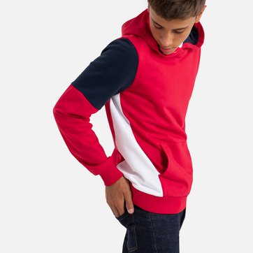Sweat com capuz, estampado gráfico, 10-16 anos LA REDOUTE COLLECTIONS