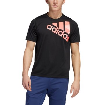 T-shirt de desporto com logótipo, BOS adidas Performance